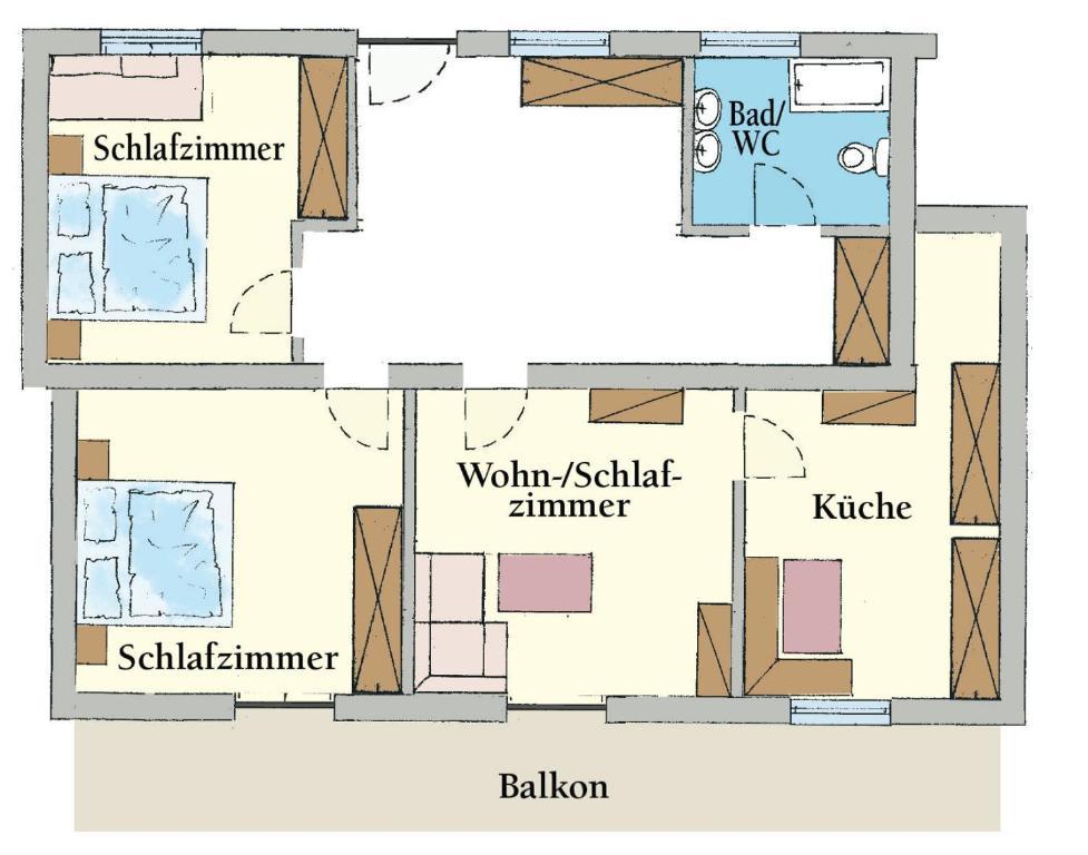 אובשטייג Appartementhaus Bergland חדר תמונה